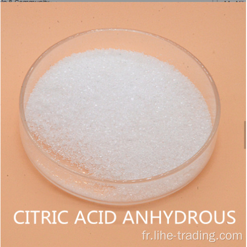 Additif alimentaire acide critique anhydre